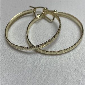 Gold filled hoop earrings